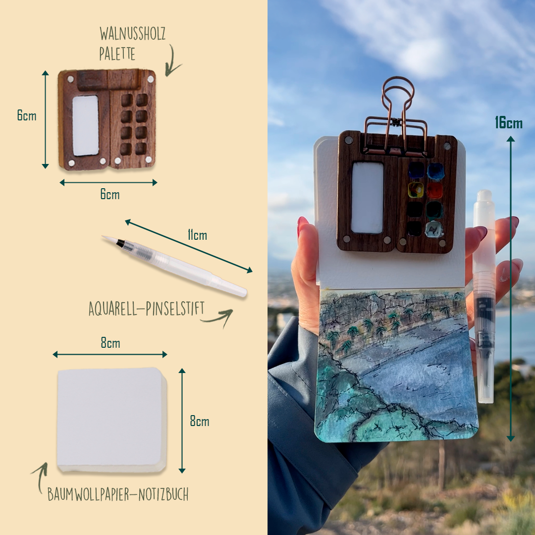 Tobios™ Pocket-Aquarellset