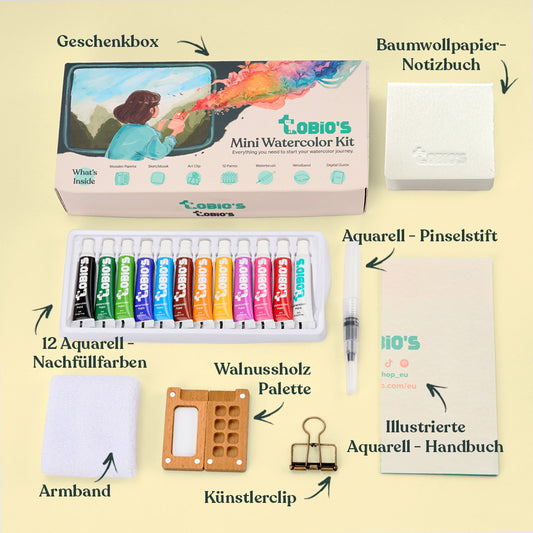 Tobios™ Pocket-Aquarellset