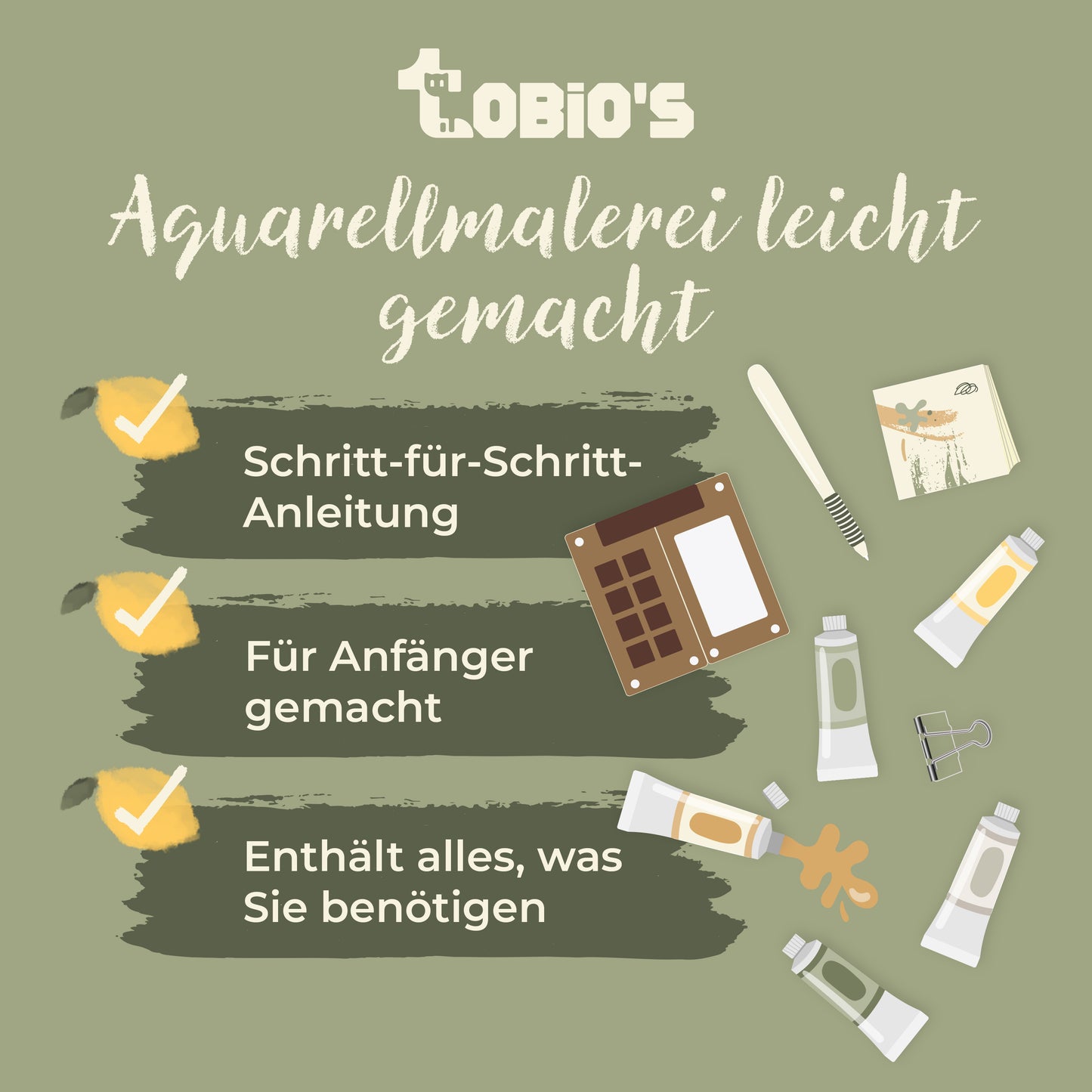 Tobios™ Pocket-Aquarellset
